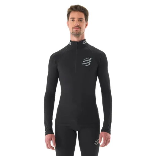 Compressport 3D Thermo Shirt mit halbem Reißverschluss - SS25