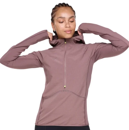 Hoka SkyGlow Damen Halb-Reißverschluss Jacke - AW24