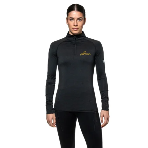 Parkrun Apricot parkrun Damen 1/4 Reißverschluss Langarmshirt