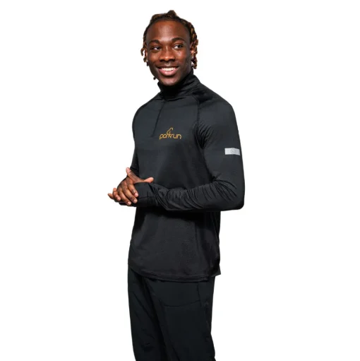 Parkrun Apricot parkrun Herren 1/4 Reißverschluss Langarmshirt