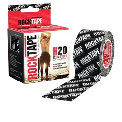Rocktape H2O Schwarz Logo Kinesiology Tape (5cm x 5m) - SS25